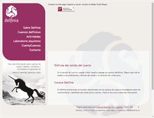 Tablet Screenshot of delfinia.es